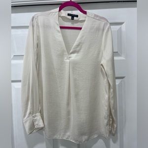 Cream dress blouse by Banana Republic